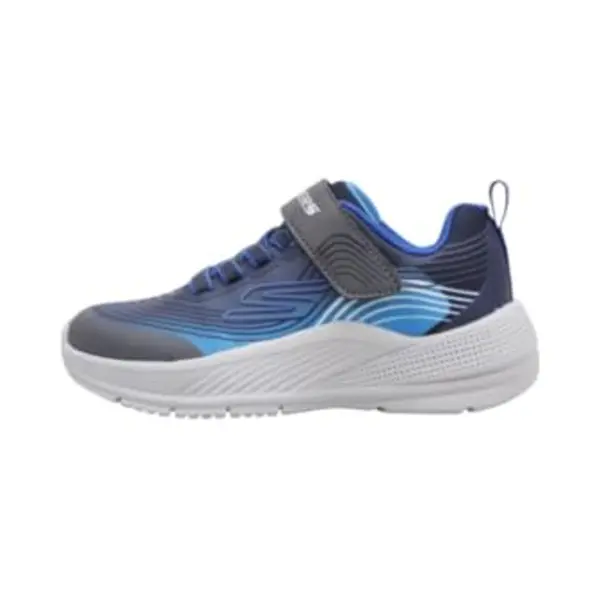 Skechers Boy's Microspec Advance Sneakers, Navy & Blue Textile/Navy Synthetic/Charco, 13 Uk Child thumbnail