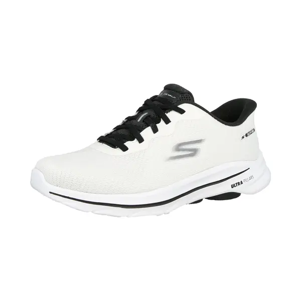 Skechers Sneakers Laag 'Go Walk 8 - Nadia' Zwart / Wit thumbnail