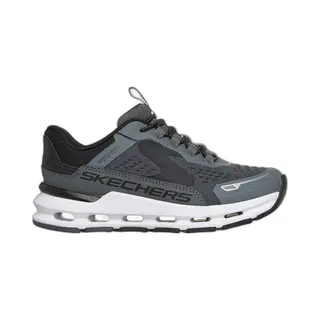 Skechers Boy's Glide-Step Plus Vista-Lane Sneakers, Charcoal Synthetic/Textile/Black Trim, 1.5 Uk Child