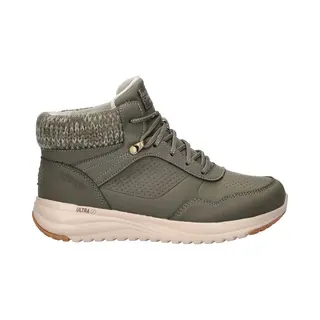 Skechers Women's On-The-Go Stellar Ariana Sneaker, Olive Synthetic, 7 Uk