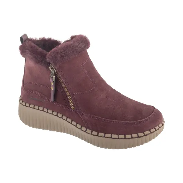 Skechers Wilshire Blvd - Fresh Zip, Vrouwen, Kastanjebruin, Laarzen, Maat, 36 thumbnail