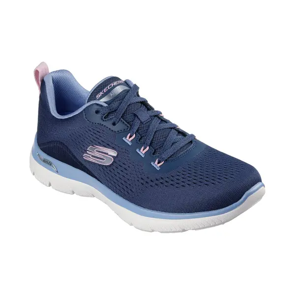Skechers Arch Fit Lace Summits Nvlb Navy Light Blue Womens Trainers 150754 In A Plain Man-made In Size 7 thumbnail