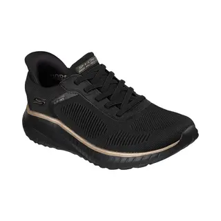 Skechers Bobs Sport Squad Chaos Textile Women's Black /Rose Gold Trainers