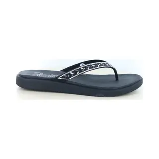 Skechers Meditation Luxe - Classic Rom Dames Slippers - Zwart