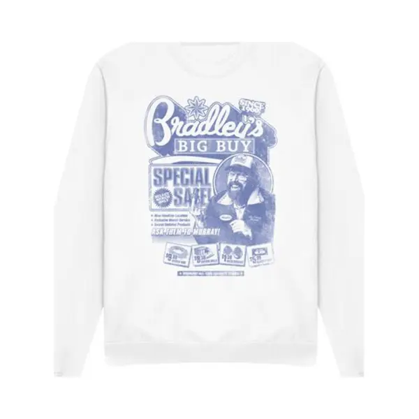 Stranger Things Season 5 - Bradley's Big Buy Advert Sweatshirt White thumbnail