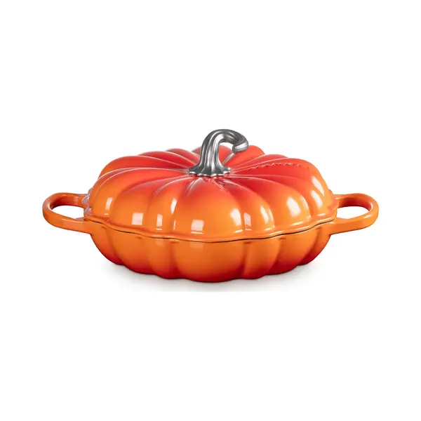 Hitzebeständige Töpfe zum Backen Gourmet Topf 28 Cm Kürbis Feuriges Orange thumbnail
