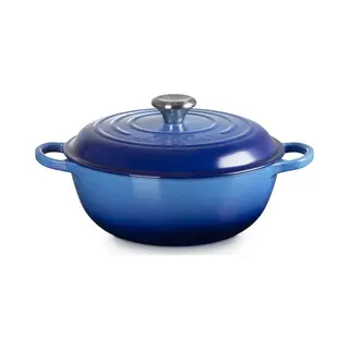 Le Creuset Gietijzeren Braadpan Marmite 22 Cm/2.2 Liter Azure