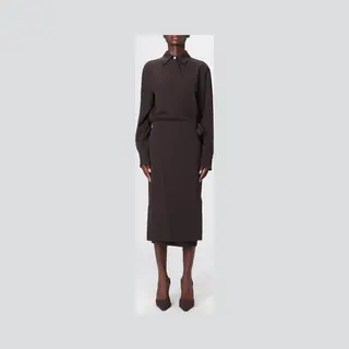 Dress Pinko Woman Color Brown