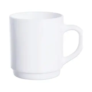 Dajar Luminarc Mug 29 Cl Glass, White, 7.9 Cm