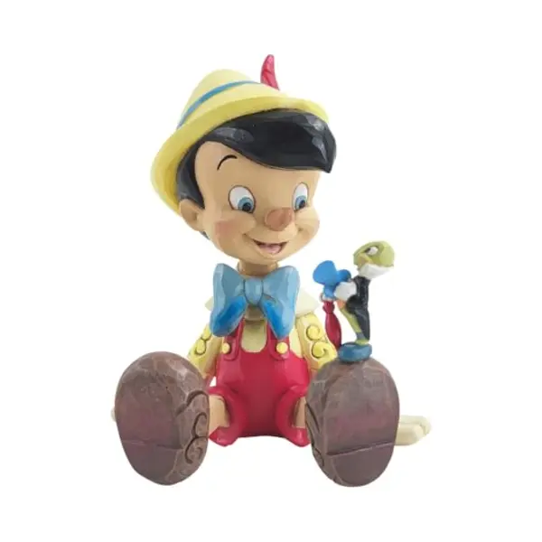 Enesco Jim Shore Pinocchio And Jiminy Sitting Figurine thumbnail