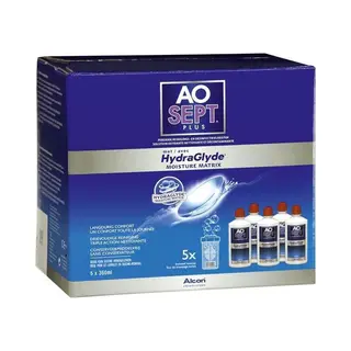 Alcon AOSept Plus HydraGlyde Sparset (5x360ml)
