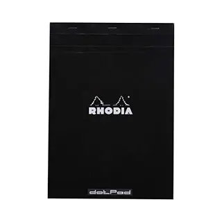 Rhodia Dot Pad - Notitieblok - No.18 - A4 - Dotted - 80g - Zwarte Kaft - 80 Vel