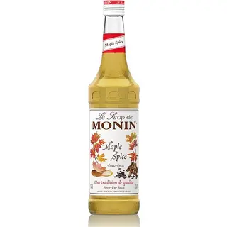Monin Premium Maple Spice Syrup 700ml For Coffee And Cocktails. Vegan-Friendly, Allergen-Free, 100% Natural Flavours And Colourings