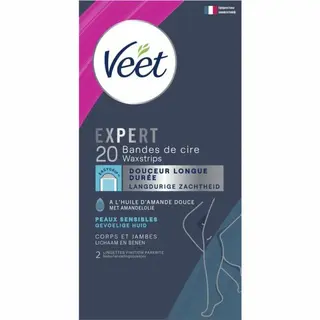 Veet Expert Koude Waxstrips Benen Sensitive 20 Stuks