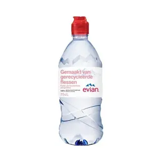 Evian Evian Natural Mineral Water Sports Cap 75cl (Pack Of 12)