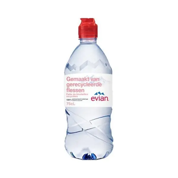 Evian Evian Natural Mineral Water Sports Cap 75cl (Pack Of 12) thumbnail