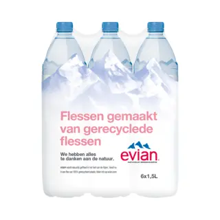 Evian Water - Natuurlijk Mineraalwater Uit De Franse Alpen - 6x1.5 Liter