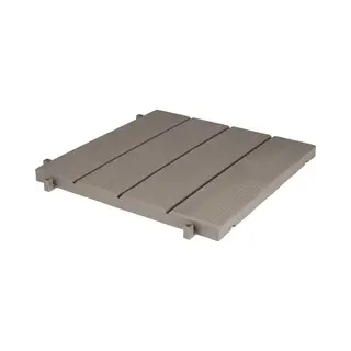 Eda Tuintegel/terrastegel - Taupe - Kunststof - Weerbestendig - 38 X 38 Cm - Vlonder Vloertegels