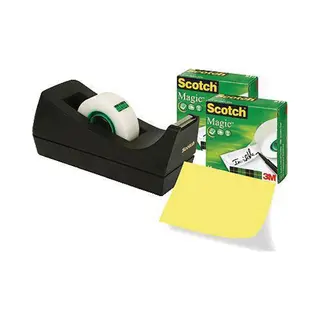 Scotch SM3-12 Magic Tape Dispenser, 33m X 19mm 3 Pieces Matt Finish
