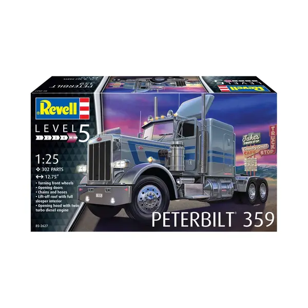 Revell Monogram 12627 - Peterbilt 359-1, 25 Scale - Unbuilt/Unpainted Plastic Model Kit thumbnail