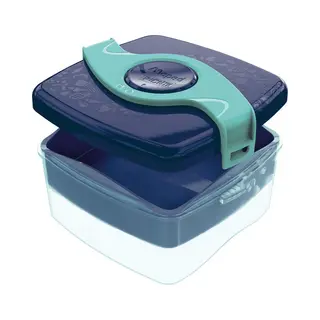 Maped 870104 lunchtrommel Lunchdoosset 1,4 l Abs, Polypropyleen (Pp), Silicone Blauw, Transparant 2 stuk(s)