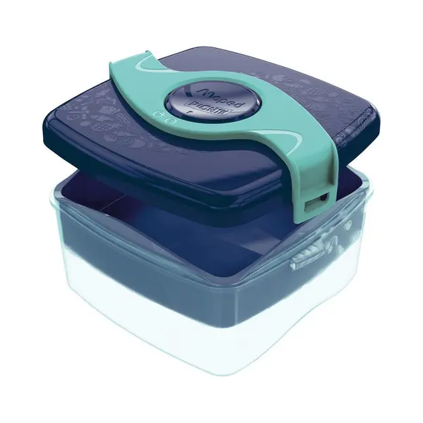 Maped 870104 lunchtrommel Lunchdoosset 1,4 l Abs, Polypropyleen (Pp), Silicone Blauw, Transparant 2 stuk(s) thumbnail