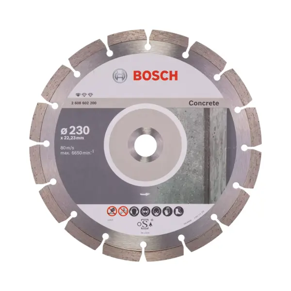 Bosch - Diamantdoorslijpschijf Standard For Concrete 230 X 22, 23 X 2, 3 X 10 Mm thumbnail