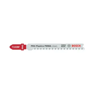 Bosch Professional Bosch Pro T102BF Plastic Perspex Cutting Jigsaw Blade