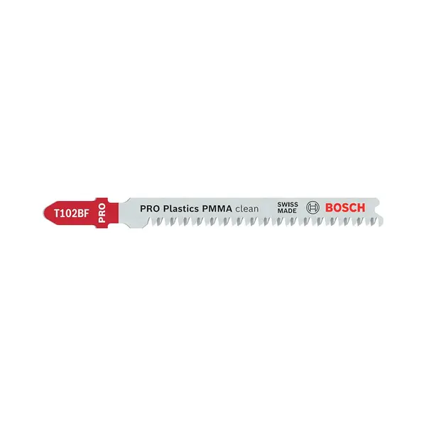 Bosch Professional Bosch Pro T102BF Plastic Perspex Cutting Jigsaw Blade thumbnail