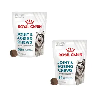 Royal Canin Joint & Ageing Chews | Double Pack | 2 X 240 G | Snacks Voor Volwassen Honden Van Alle Maten En Rassen | Hersluitbare Zak | Ontwikkeld Met