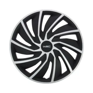 Wrc Wieldoppen 15 Inch - Universeel - Zilver/zwart (set Van 4)