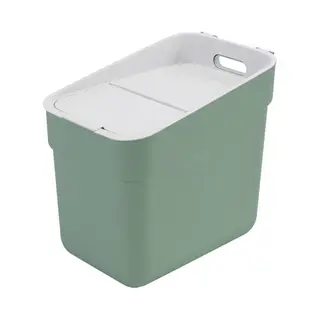 Curver Afvalemmer Voor Sorteren, 20 L, "Ready To Collect", Ideaal Onder De Gootsteen, Met Wandhouder Voor Muur Of Deur, Keuken, Badkamer, Bijkeuken,