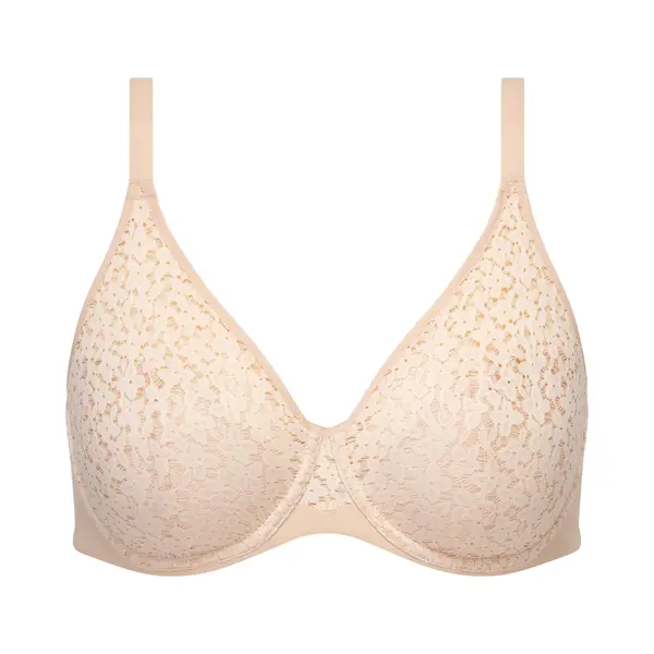 Chantelle Womens Easy Feel Norah Covering Moulded Bra - Beige Polyamide - Size 36E thumbnail