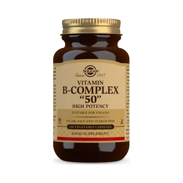 B-Complex 50 - 100 Vegetable Capsules - Solgar thumbnail