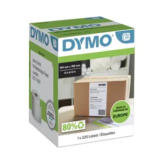 Dymo Lw - Extra grote verzendetiketten - 104 x 159 mm - S0904980