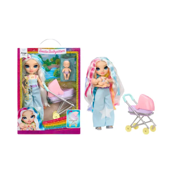 MGA Entertainment Rainbow High Junior High Jr. High Bestie Babysitters – Amaya Raine (Rainbow) thumbnail