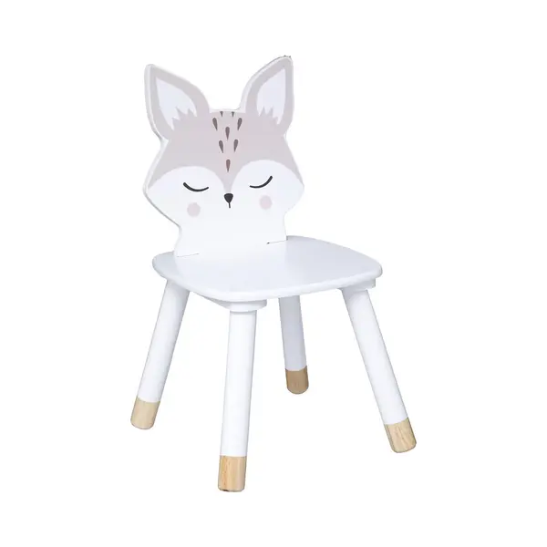 Atmosphera Createur D'Interieur Children's Chair Soft Fox Atmosphera For Kids, Wood, White, Cm thumbnail