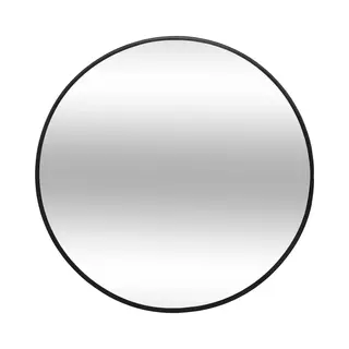 Atmosphera Spiegel/wandspiegel - Rond - Dia 38 Cm - Metaal/glas - Zwart