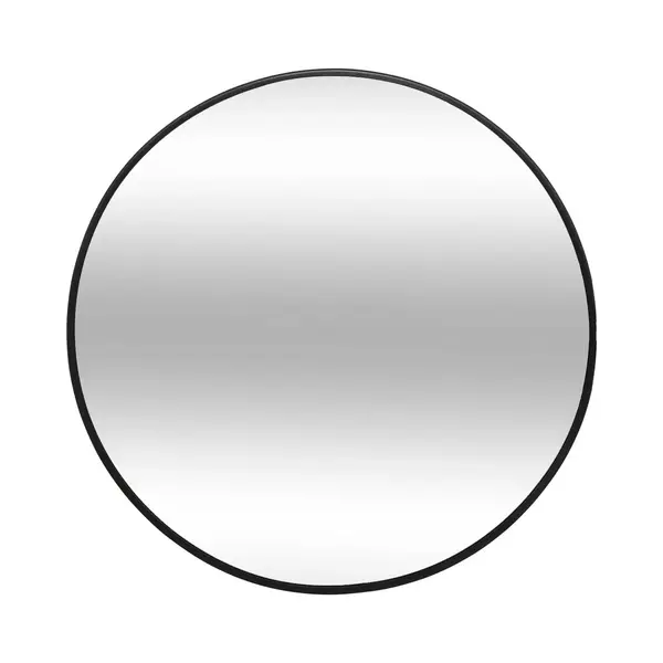 Atmosphera Spiegel/wandspiegel - Rond - Dia 38 Cm - Metaal/glas - Zwart thumbnail