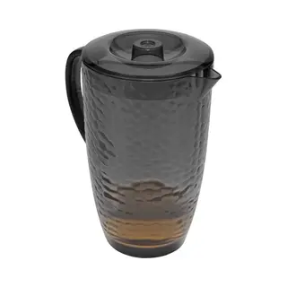 5Five Sapkan/schenkkan Karaf Met Deksel - 2 Liter/2000 Ml - Antraciet - Kunststof - 20 X 24 Cm