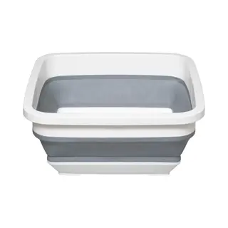 5Five Afwasteil/afwasbak Opvouwbaar - Wit/grijs - Vierkant - 32 X 15 Cm - 8 Liter - Kunststof - Afwassen