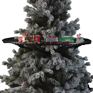 Feeric Lights & Christmas Vrolijk Licht En Kerstmis - Elektrische Kersttrein, 23-delig Kerstboom, Muziek, 1 Led, Werkt Op Batterijen