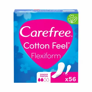 Carefree Cotton Feel Flexiform Small / Medium 56 Stuks