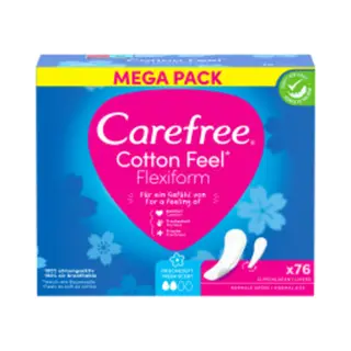 Carefree Cotton Feel Flexiform Fresh 76 Stuks