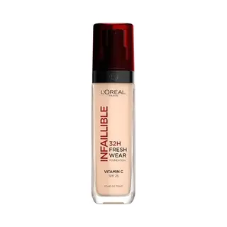 L'Oreal Paris L'Oréal Paris Liquid Foundation, Full Coverage, Lasting Wear, Hydrating, Water & Transfer-Proof, Lightweight Texture, Fresh, Dewy & Glowing Skin, 20