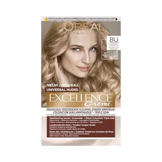 L'Oréal Paris, Haarkleur, L'Oreal Paris Excellence Creme Universal Nudes 8u Light Blonde Hair Color (8u Licht Blond)