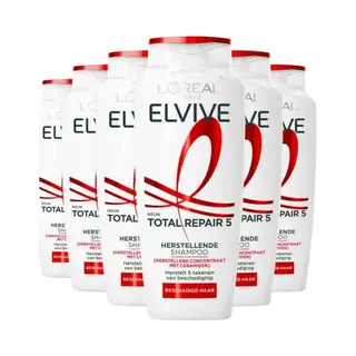 6x L'Oréal Elvive Total Repair 5 Shampoo 250 Ml