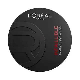 L'Oreal Paris L'Oréal Paris Infallible Fresh Wear Cushion Foundation, Flawless On-The-Go Coverage That Lasts Up To 24 Hours, Shade 100