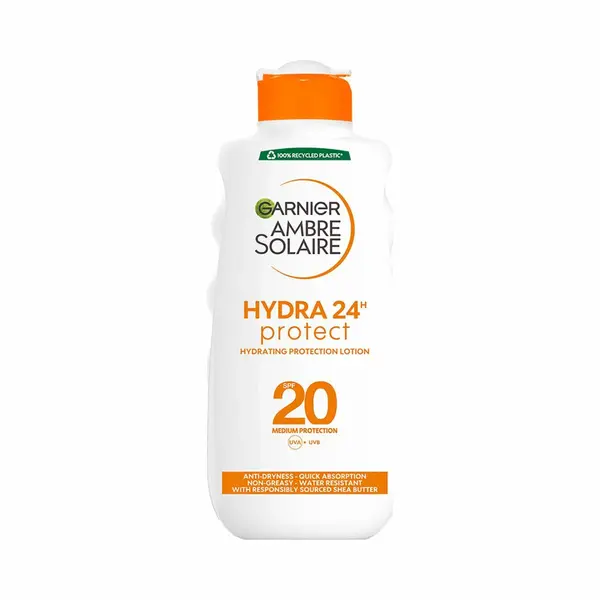 Garnier Ambre Solaire Hydra 24H Protect SPF20 Fugtgivende Solcreme - 200 Ml thumbnail