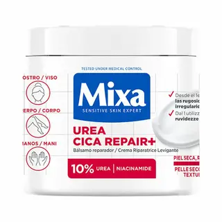 Mixa Urea Cica Repair+ Lichaamscrème Voor Zeer Droge Huid Met 10% [ureum + Panthenol] Glad, Vermindert Ruwheid En Kalmeert - Geschikt Voor De